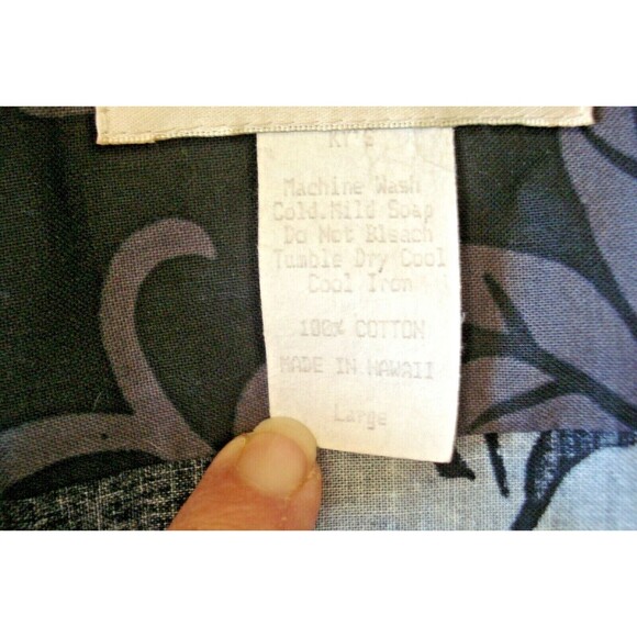 KYs Hawaiian Shirt Floral Beer Button Front Made In Hawaii Mens Size L - Picture 5 of 6